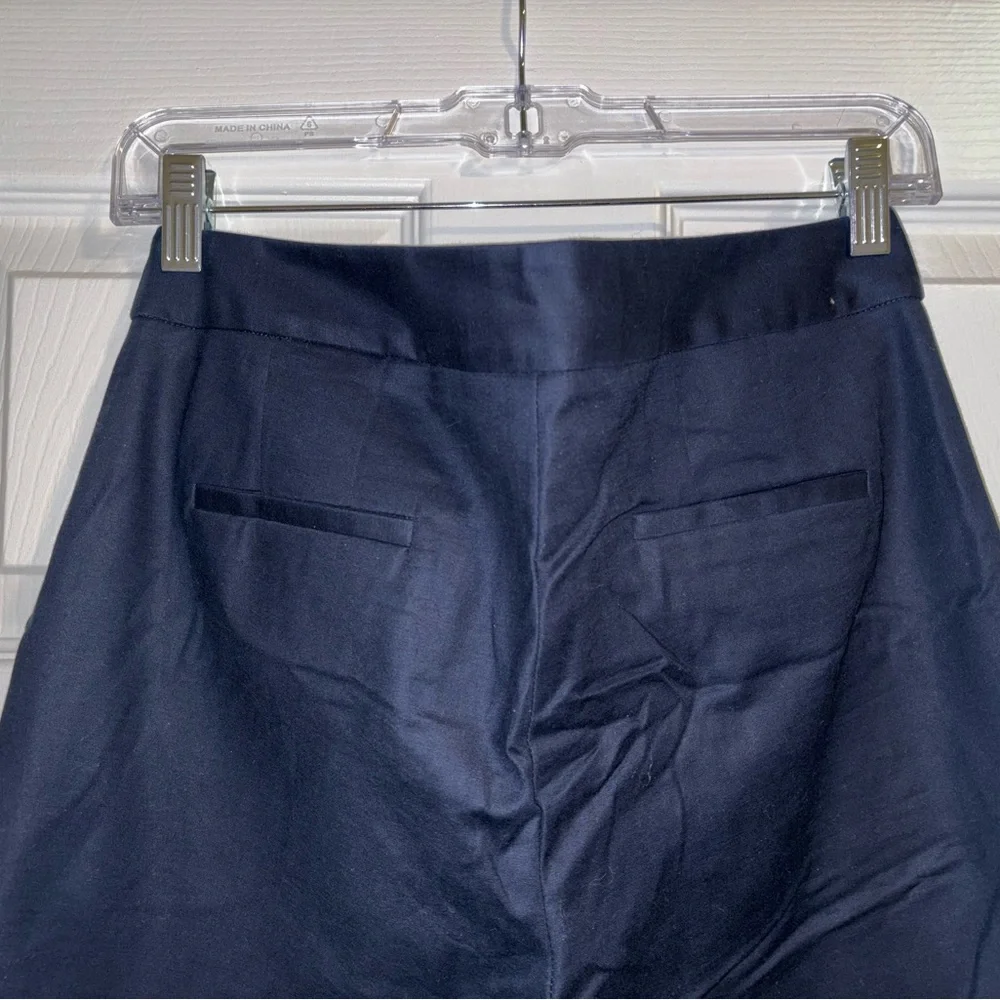 Designer Navy Blue Dress Pants - Picture 5 of 8
